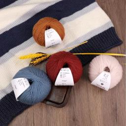Fio Grosso De Lã, Macio Médio Mão De Malha, Cachecol DIY Crochet, Roupas, Chapéus, Bebê, 50g por Rolo - Image 6
