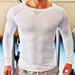 Camiseta Longa de Compressão para Homens e Mulheres, Fitness Sportswear, Roupas Esportivas, Basquete, Futebol, Ginásio, Crianças, Crianças, Menino, Menina, 8659 - Image 5