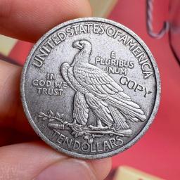 1907 indian coin standing eagle vendido raro dinheiro antigo moeda estética vender moedas de réplica de prata real - Image 4