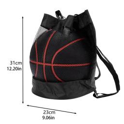 Mochila De Armazenamento De Cordão, Voleibol, Bola De Futebol, Basquete, Ombro, Saco De Mensageiro, Equipamentos Esportivos, Meia Rede - Image 6