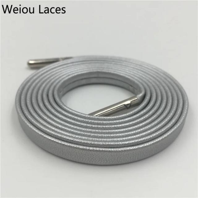 Cadarços de Couro Macio de Cabra Weiou, 130cm/51 polegadas, para Sapatos de Couro Personalizados