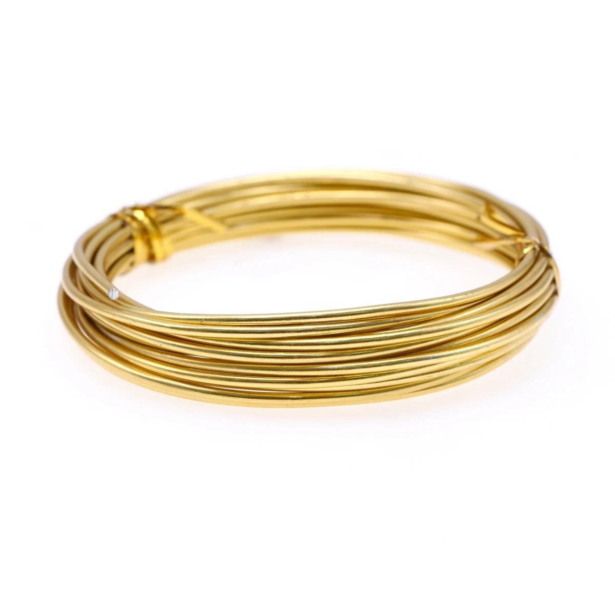 Flexível Anodizado Artesanato Cor Fio De Alumínio, Bendable Sculpting Metal Wire, Craft Wreath, Jóias Fazer Beading Floral Orname, 2mm * 3m - Image 1