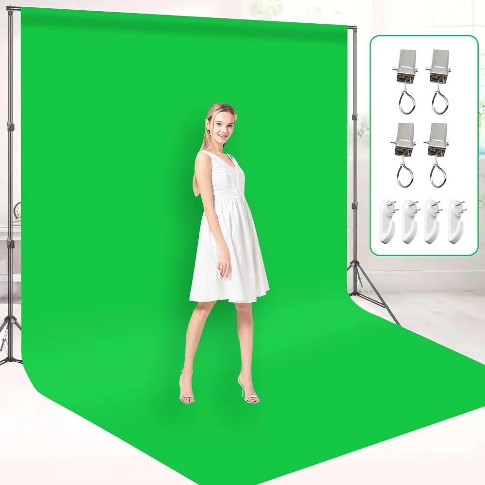 ZOMEI-Cenário de Tela Verde Chromakey, Fotografia pano de fundo, pano de fundo, algodão liso, Photo Studio Shoot - Image 1