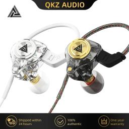 Qkz ak3 le fone de ouvido com fio com microfone alta fidelidade monitor música baixo fones com cancelamento ruído para esporte jogos - Image 1