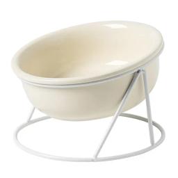 Bacia cerâmica do cão comida para animais de estimação tigela de comida de gato tigelas de comida de água com suporte de ferro nenhum derramamento grande alimentador prato de alimentação tigelas de cachorro suprimentos para animais de estimação - Image 2