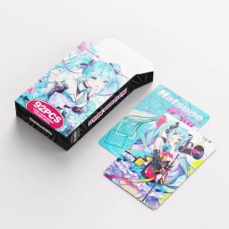Anime japonês Lomo Card, Hatsune Miku, Mini Jogos de Cartas, Cartões Postais, Coleção Fan, Presente Toy, Ventilador, 60 Pcs, 32 Pcs, 1 Pacote, 92 Pcs - Image 4