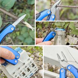 LUCHSHIY-Multitool Alicatadores de Cabo, Fio Cortador, Alicatador Dobrável, Outdoor Camping Bolso, Mini Faca Portátil, chave de fenda, chave de fenda - Image 4