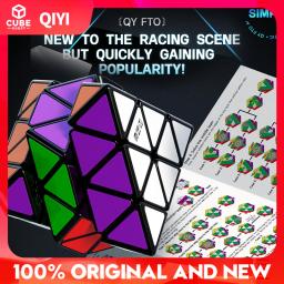 Qiyi-fto octaedro rotativo, cubo magnético velocidade mágica, brinquedo fidget profissional - Image 1