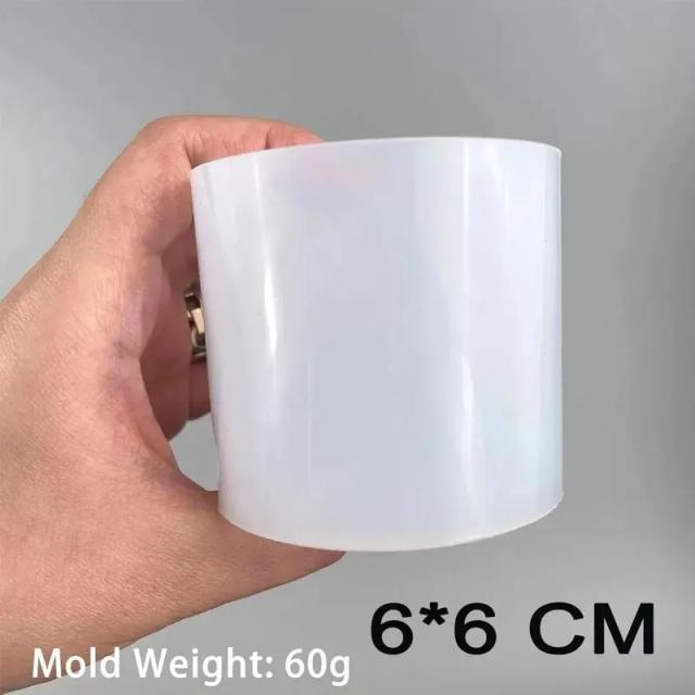 Cilindro de Silicone para Moldes de Vela e Artesanato em Resina Epóxi - Perfeito para DIY, Decoração e Presentes Decorativos para a Casa