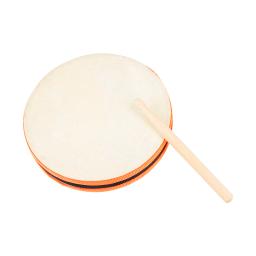 Orff 8 Polegada tambor de mão dupla face pele de carneiro pandeiro instrumento de percussão portátil crianças presente musical brinquedo educativo da criança - Image 2