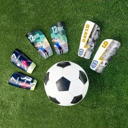 Dropship personalizado caneleiras esportes futebol shin guarda almofada perna apoio shinguard futebol para adultos adolescentes crianças 2021 - Image 2