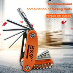 20 em 1 multitool para a reparação de bicicletas, dobrável, portátil, para mountain bike, manutenção de pneus, 8002b - Image 2