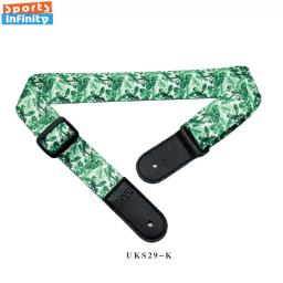 Correia de guitarra impressa ajustável, alça de ombro estilo étnico para guitarra acústica, ukulele, instrumento baixo, acessórios, novo - Image 5
