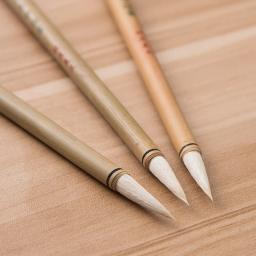 2 pçs cerâmica argila branca nuvem escrita escova de bambu pólo pintura cor enchimento cerâmica diy overglaze/underglaze pintura ferramentas - Image 4