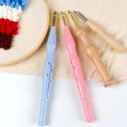 Agulha mágica para soco de bordado, Poking Pen, Ponto Cruz, Threader, Artesanato DIY, Arte, Tapete, Fio, Costura, Ferramenta de crochê - Image 1