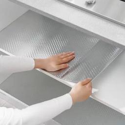 Papel De Folha De Alumínio Impermeável, Resistente A Alta Temperatura, Adesivos De Parede Resistentes A Óleo, Armários De Cozinha - Image 4