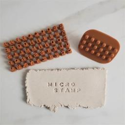 Mini Conjunto de Estampagem Alfanumérico, Argila Do Polímero, Cerâmica Macia, DIY Brincos Franceses, Corte Matre, Jóias, Pingente Fazendo Moldes - Image 1