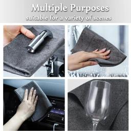 Pano de limpeza mágico espessado, Pano de microfibra para uso geral, Limpeza de vidro reutilizável, Auto Windows, Espelho da cozinha sem fiapos - Image 6