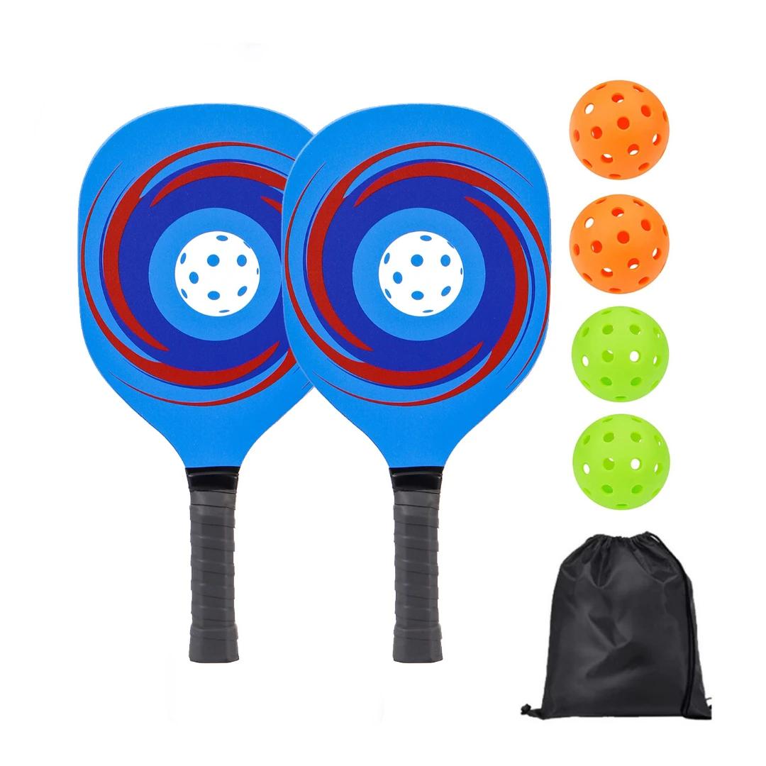 Pickle Ball Paddle Set 1 Bolsa de transporte portátil Pickleball Paddles Raquetes de pickleball com 2 pás 4 bolas de pickleball para iniciantes - Image 1