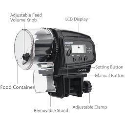 Alimentador de peixes de aquário férias aquário automático dispensador de comida de peixe alimentador temporizador automático tempo de alimentação de alimentos férias - Image 3