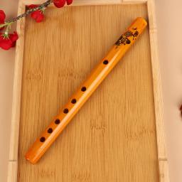 Flauta de bambu tradicional chinesa, 6 buracos, vertical, para iniciante, para estudante, instrumento musical, cor de madeira, 1pc - Image 2
