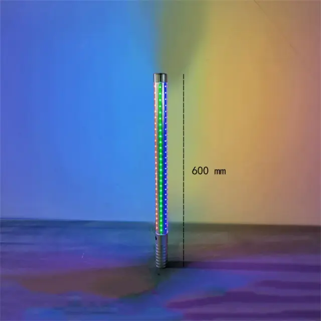 Bastão Strobe LED Recarregável de Alumínio 60/80CM para Eventos e Decoração em Bares e Boates