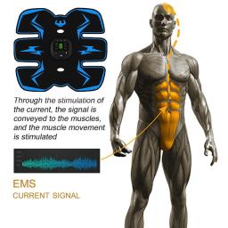 Ems inteligente estimulador muscular sem fio aptidão trainer treinamento abdominal elétrica perda de peso adesivos corpo emagrecimento massageador - Image 2