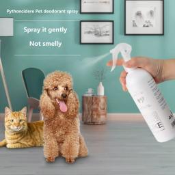 500ml pet spray natural fresco cão gato corpo perfume desodorante perfume remover odor desodorante segurança scented desinfetante - Image 3
