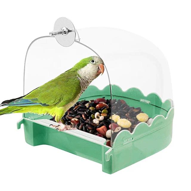 Banho Portátil para Pássaros: Banheira Transparentes Multifuncional para Gaiolas e Acessórios de Pet Shop
