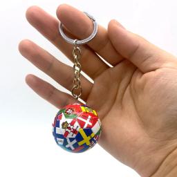 Nova bandeira do mundo futebol chaveiro país clube de futebol fãs chaveiro carro chaveiros lembrança saco pingente acessórios presentes - Image 6