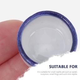 Réptil prato de água Terrário, Mini tigela do alimento, rastreador pia alimentação para lagarto e lagarto, Pet bacia da água, bebendo Container, 24 pcs - Image 2