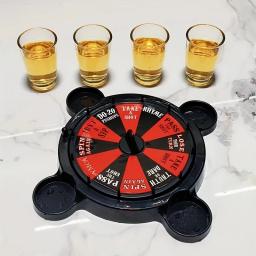 Conjunto de jogos para beber de roleta, para adultos, festa com vidro, conjunto de brinquedos de mesa ou ktv, bar, boate, suprimentos para festa de halloween - Image 2