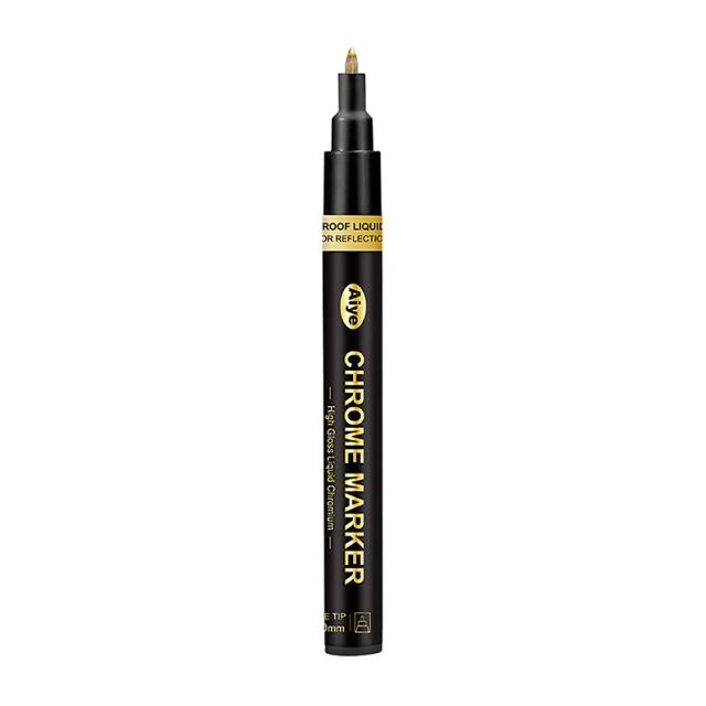 Caneta Galvanoplastia Espelho para Reparação e Pintura DIY em Cores Ouro, Prata e Cobre - Modelo Toy