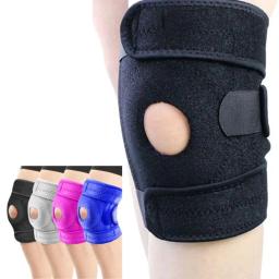 Suporte De Joelho De Perna De Esportes Ajustável Brace, Luva Protetora, Protetor De Joelho De Segurança, 4 Molas De Proteção - Image 2