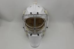 Full Face Hockey Goalie Capacete, Escudo, 304 Gaiola, Acabamento Requintado, Aço Inoxidável - Image 2