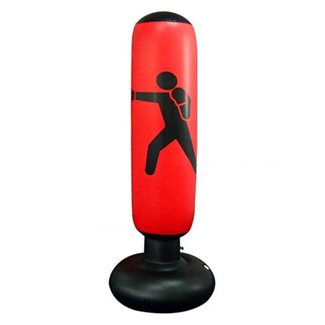 Saco de Boxe Inflável de 160cm em PVC Espesso para Treinamento e Lutas