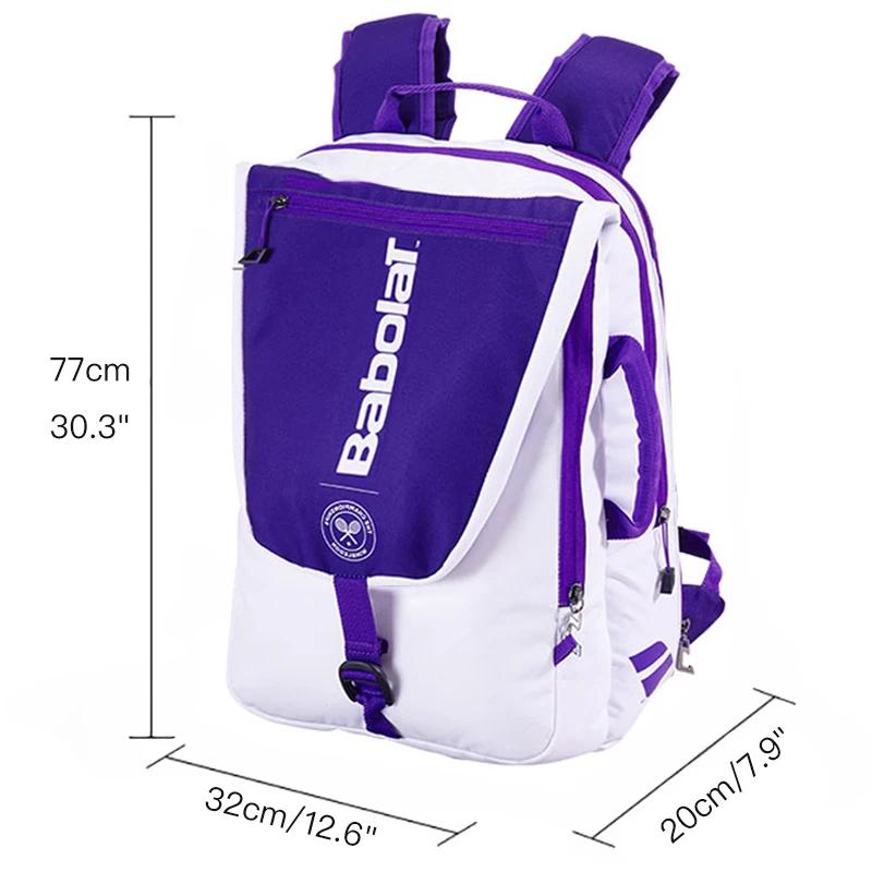 AERO RAFA-Babolat Saco De Raquete De Tênis Com Compartimento Independente De Sapatos, Mochila Esportiva, Grande Capacidade, 3 Raquetes - Image 1