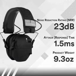 Tiro Eletrônico Tático Militar Protetor Original, Captura de som de caça ao ar livre, Proteção contra redução de ruído - Image 3