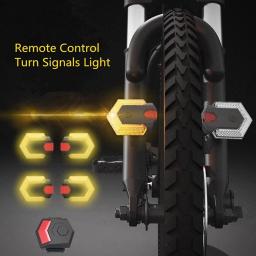 Smart Wireless Turn Signals para bicicleta, Luz dianteira e traseira, Controle Remoto, Ciclismo Aviso de Segurança, Lanterna traseira LED, ao ar livre, 1 Conjunto - Image 4