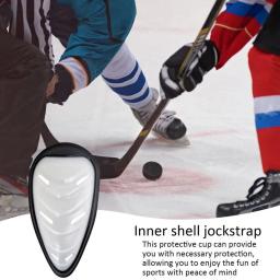 Flex Shield Cup Groin Protector para Homem, Guarda Desportiva Atlética, Futebol, Basebol, Hóquei no Gelo, Jovens Adultos, Contacto - Image 3