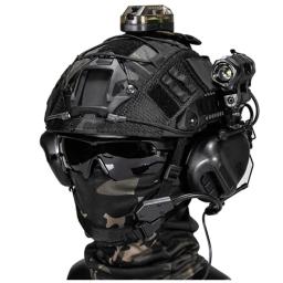 Capacete tático ao ar livre conjunto com máscara protetora e fone de ouvido, NVG Mount Goggles, lanterna para tiro Airsoft Paintball - Image 1
