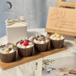 Velas Personalizadas Cupcake, Vela Personalizada, Conjunto De Presente De Aniversário, Velas De Comida De Sobremesa, Aromaterapia, 1Pc - Image 2