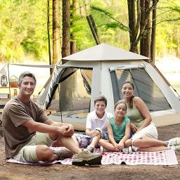 Barraca de acampamento portátil,com Carring Bag, instalação instantânea, Rainfly ao ar livre, para caminhadas acampamentos, 4 Pessoa - Image 2