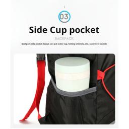 Mochila dobrável e ultraleve dobrável ao ar livre, mochila embalável, anti-respingo, leve, viagens, esportes - Image 4