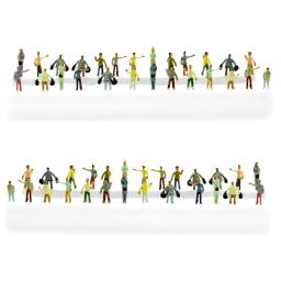 Escala 1:100-300 pessoas em miniatura modelo pintado figuras para diy construção mesa de areia estação de trem cena layout diorama kits 25 peças - Image 4