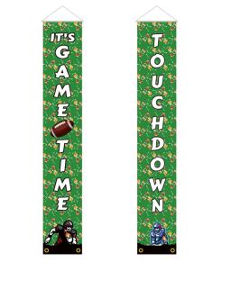 Futebol Americano Decorações Para Casa É Tempo Do Jogo Bandeiras De Couplet Bandeira Da Porta Da Varanda Bandeiras Penduradas Toque Para Baixo Sinal decoração - Image 6