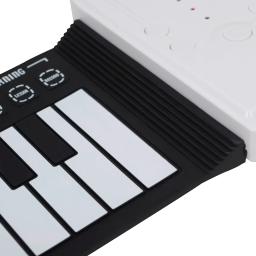 Irin 49 teclas piano eletrônico mão enrolar piano silicone teclado portátil instrumento musical dobrável iniciando órgão eletrônico - Image 4