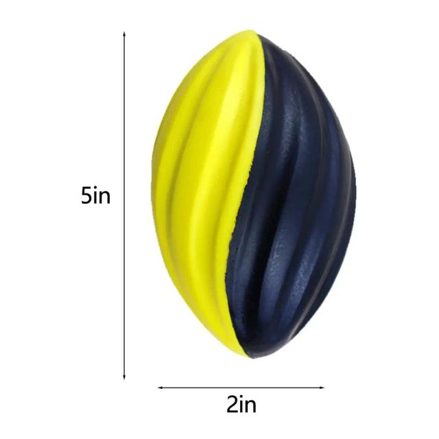 Bola de Rugby Slow Rebound Spiral para Crianças - Ideal para Treinamento de Esportes Indoor e ao Ar Livre, Brinquedo Resistente, 5 em 1