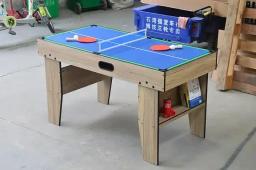 Bilhar giratório de mesa de hóquei de ar, tênis de mesa, pingue-pongue, piscina de ar giratório, comércio de brinquedos de mesa 3 em 1 - Image 4