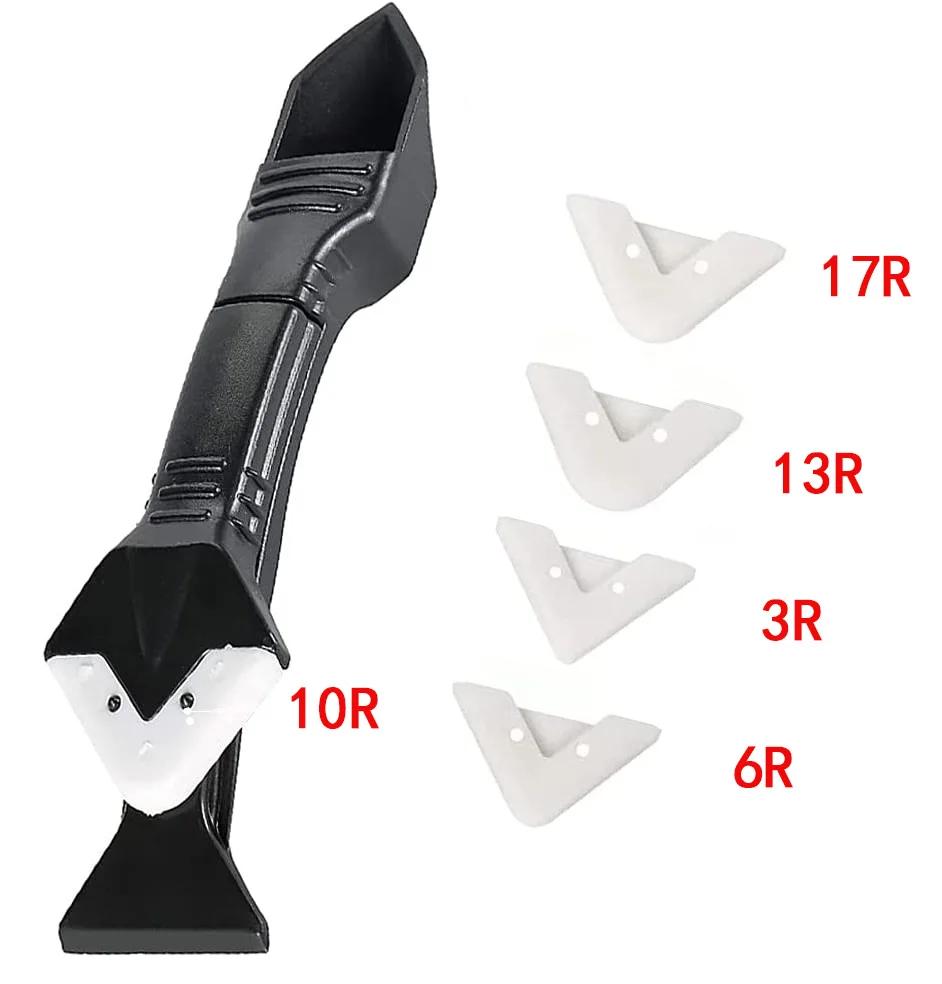 Ângulo beleza costura espátula beleza ferramenta de costura 5in1 silicone raspador cola removedor de calafetagem faca 4 pçs cola ferramenta remoção do molde piso - Image 1